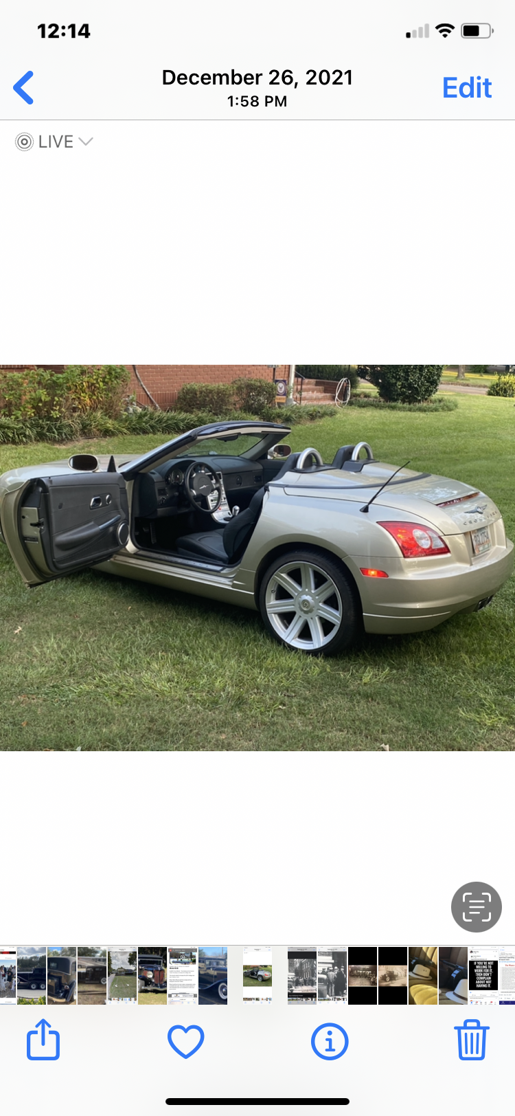 2006 Chrysler Crossfire - 2006 Gold Roadster Limited - Used - Americus, GA 31709, United States