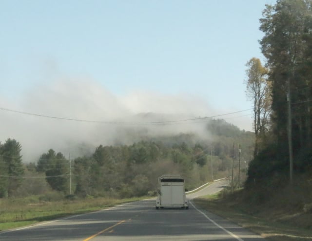 Fog in the mountains ..