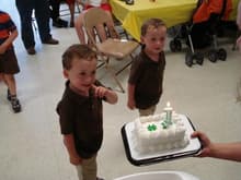My Twin nephews at my sons 1 yr B-day party on may 11!!!