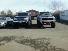 my truck and my buddys 72 suburban