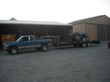 1st load with new gooseneck hitch.