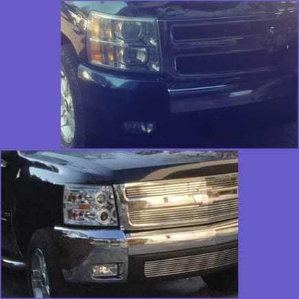 Upgraded the old Head lights to the new LEDs and new grill
