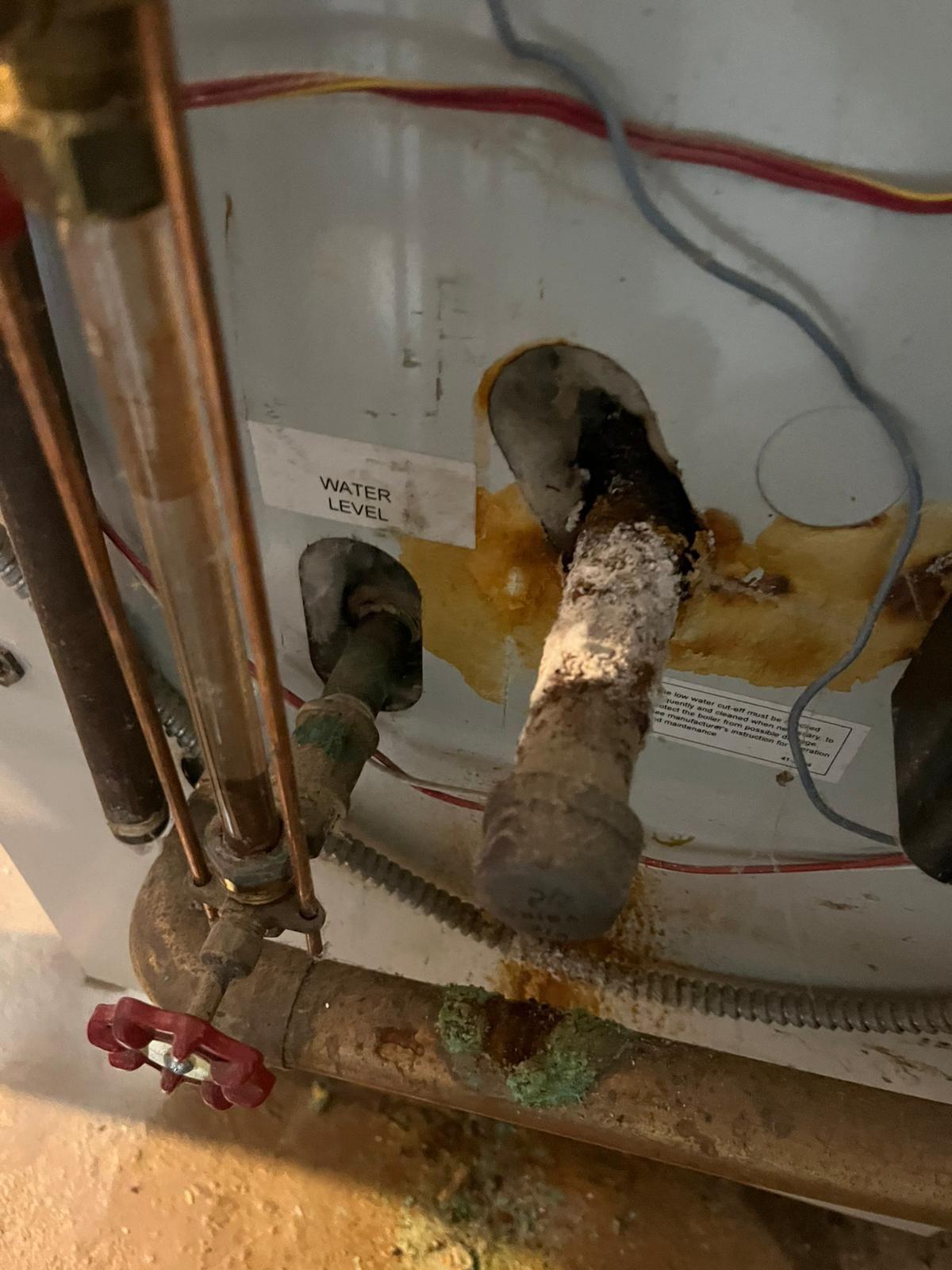 Slant Fin Steam Boiler and Steam Piping are having corrosion ...