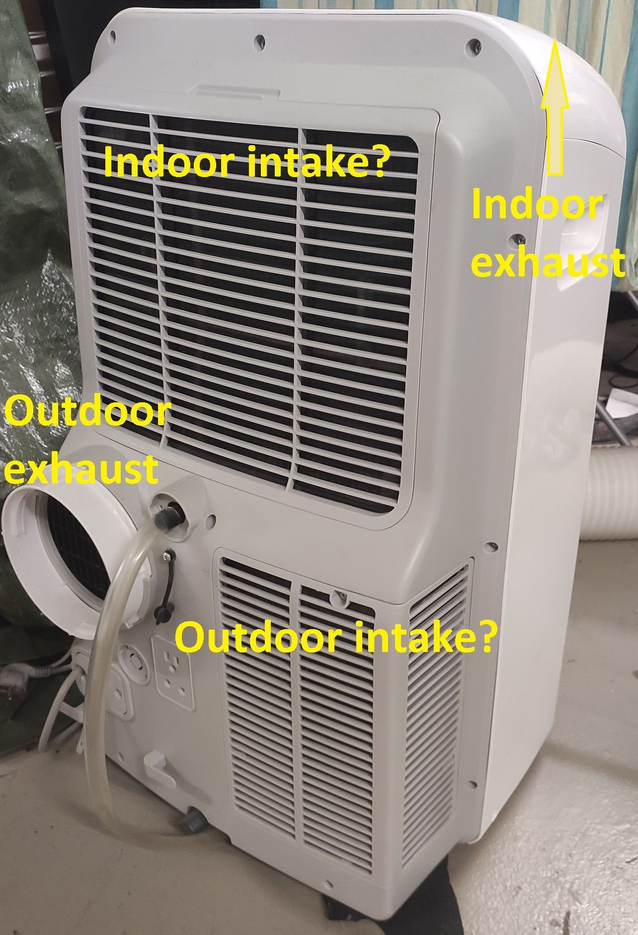 Single hose to dual hose Portable AC conversion - DoItYourself.com ...