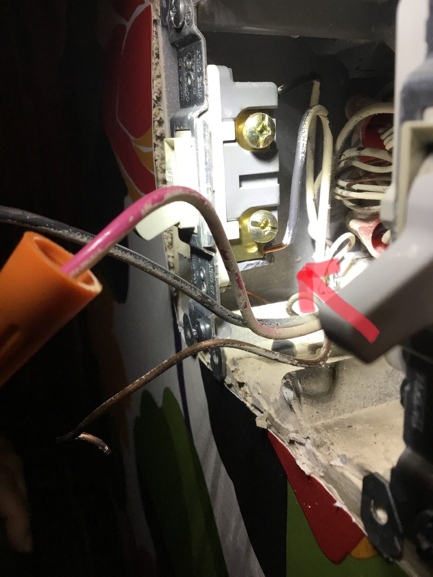 Failed light switch. Are the cracks the cause, or the result