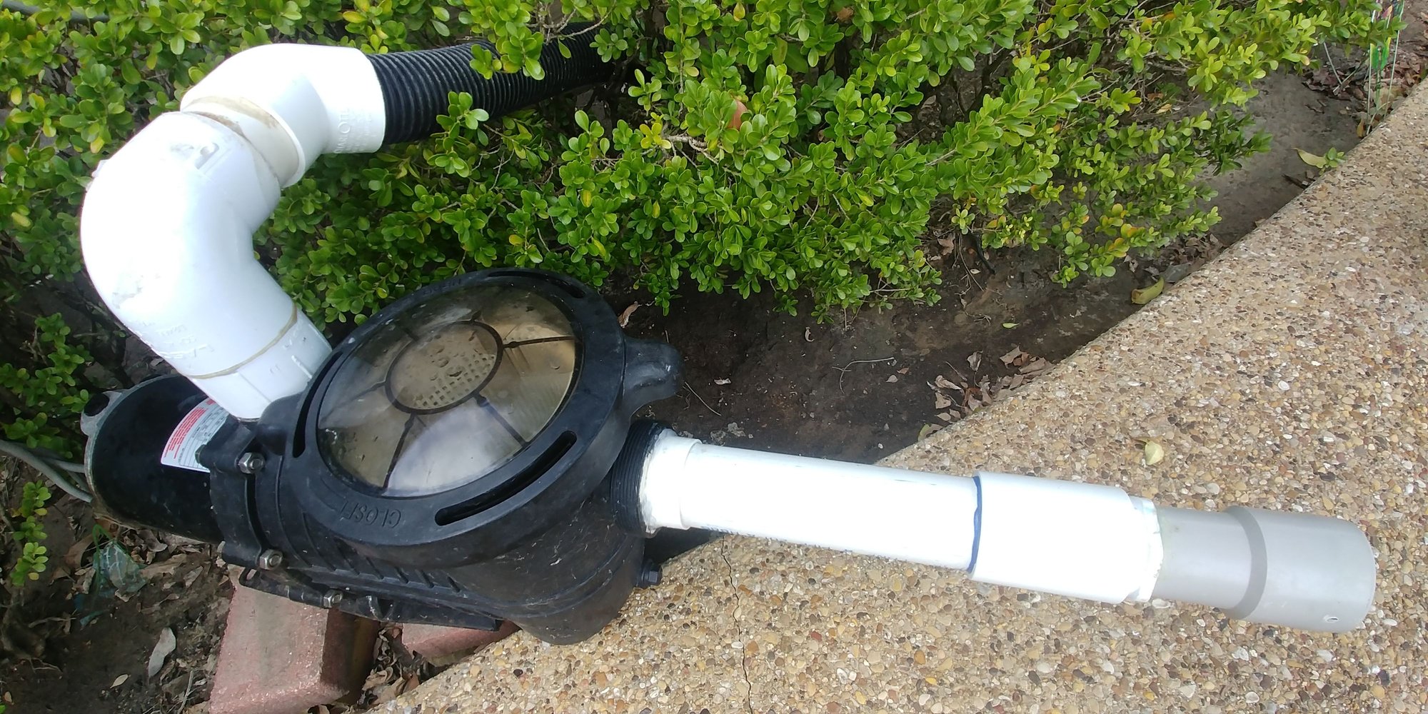 External pool vacuuming pump Community Forums