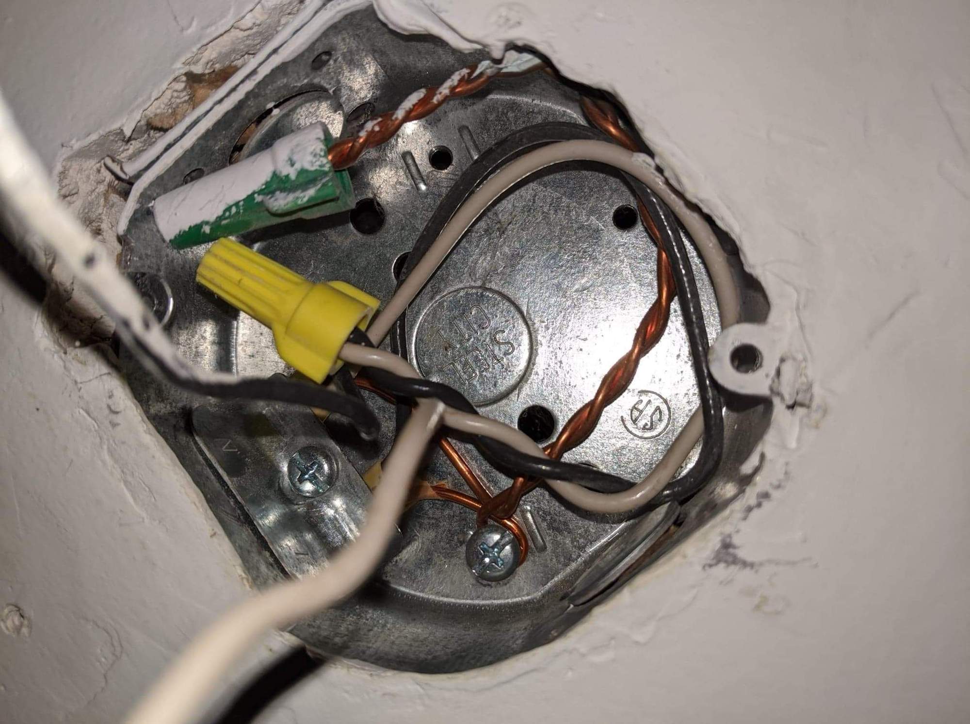 securing wiring / electrical boxes when installing old work recessed