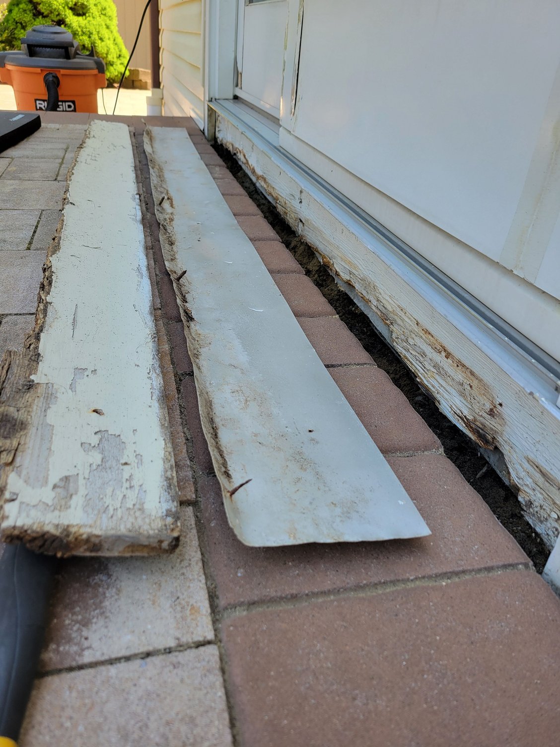 Replacing rotted wood under patio door Community Forums