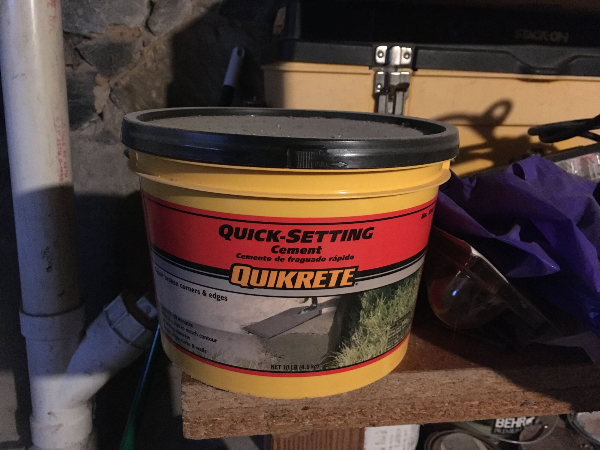 Shelf life of Quikrete in a bucket Community Forums