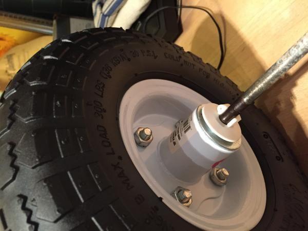 trying to modify my beach cart; how can I extend/enlarge axle ...
