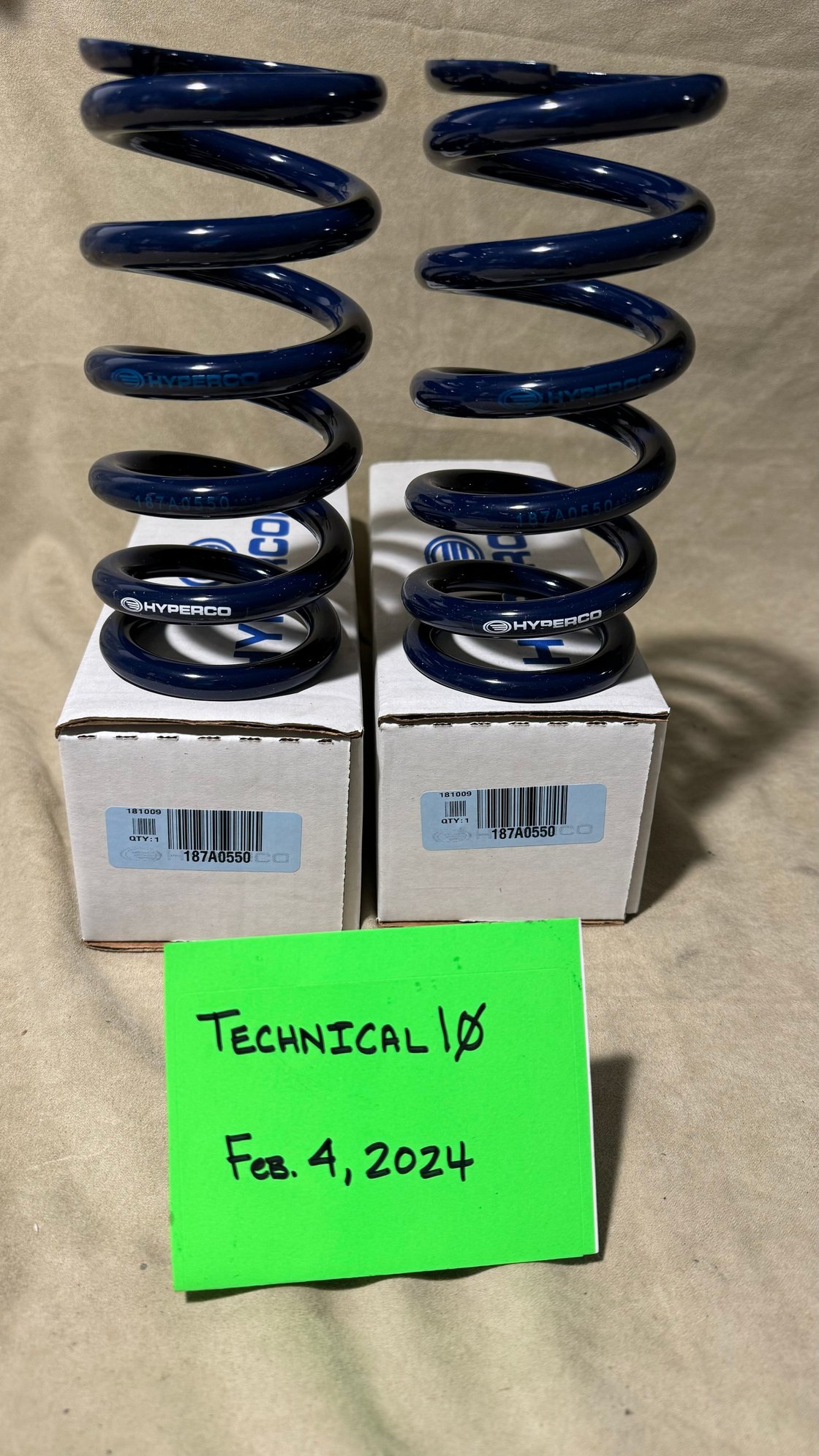 Steering/Suspension - New pair of Hyperco 187A050 springs - New - 0  All Models - Pasadena, MD 21122, United States