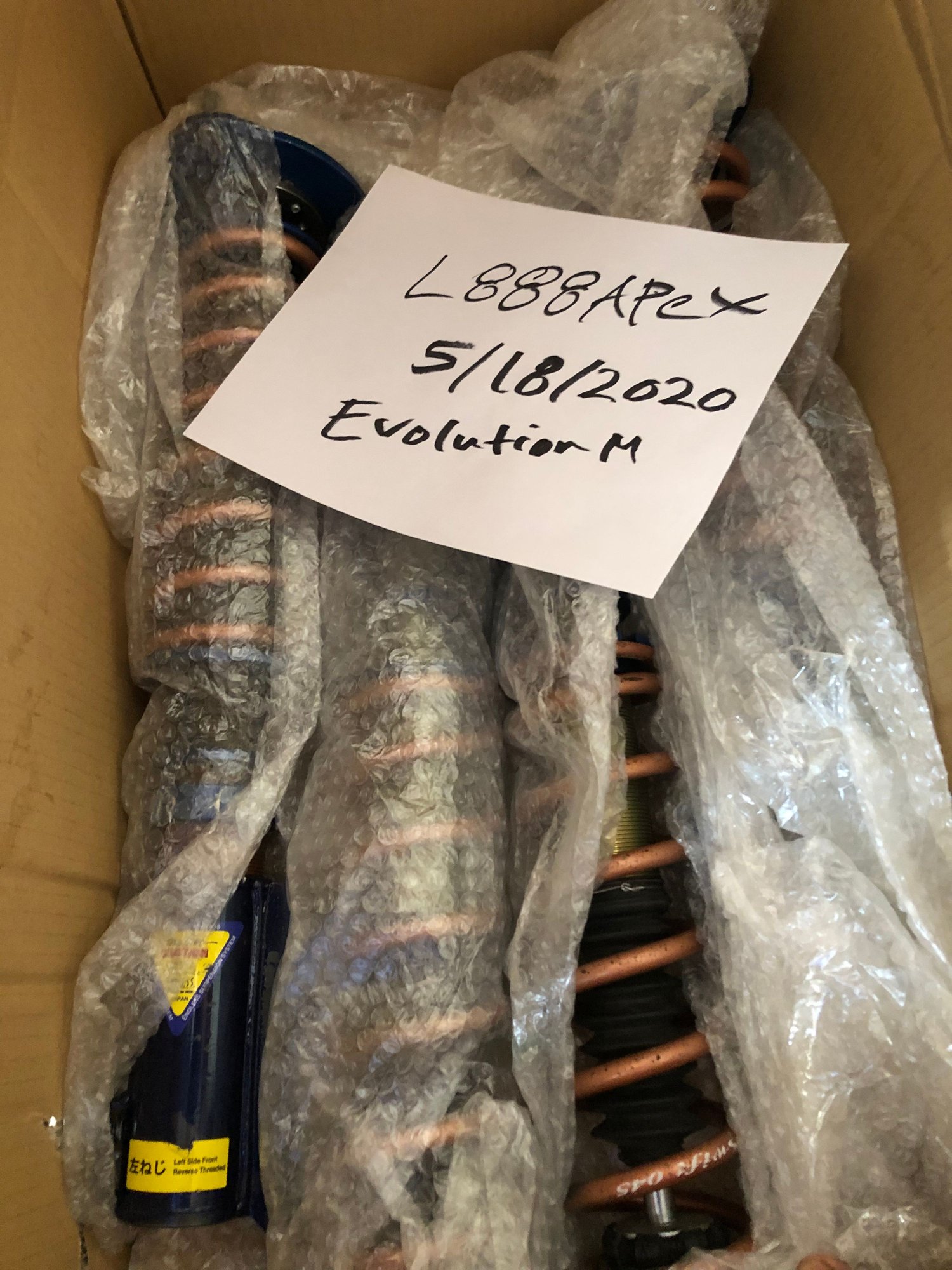Steering/Suspension - Zeal function coilovers evo 8/9 - Used - 2003 to 2006 Mitsubishi Lancer Evolution - Riverside, CA 92508, United States