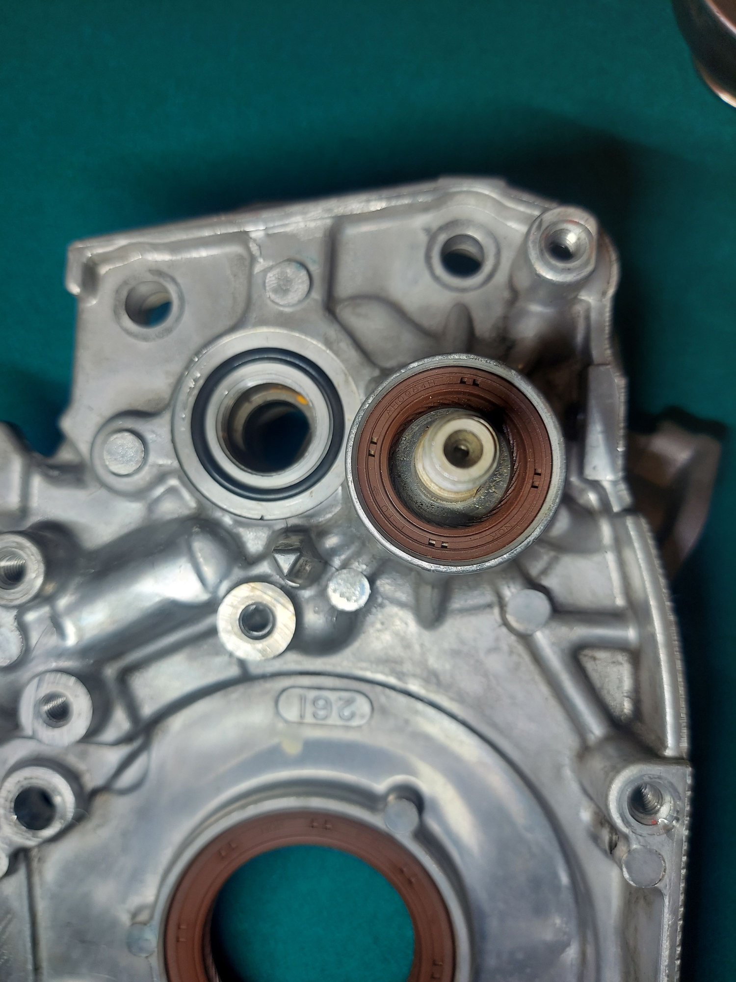 Engine - Internals - Evo 9 4g63 oil pump / front cover w/ 20K miles on it - Used - 2002 to 2007 Mitsubishi Lancer Evolution - South Chicago Suburbs, IL 60475, United States