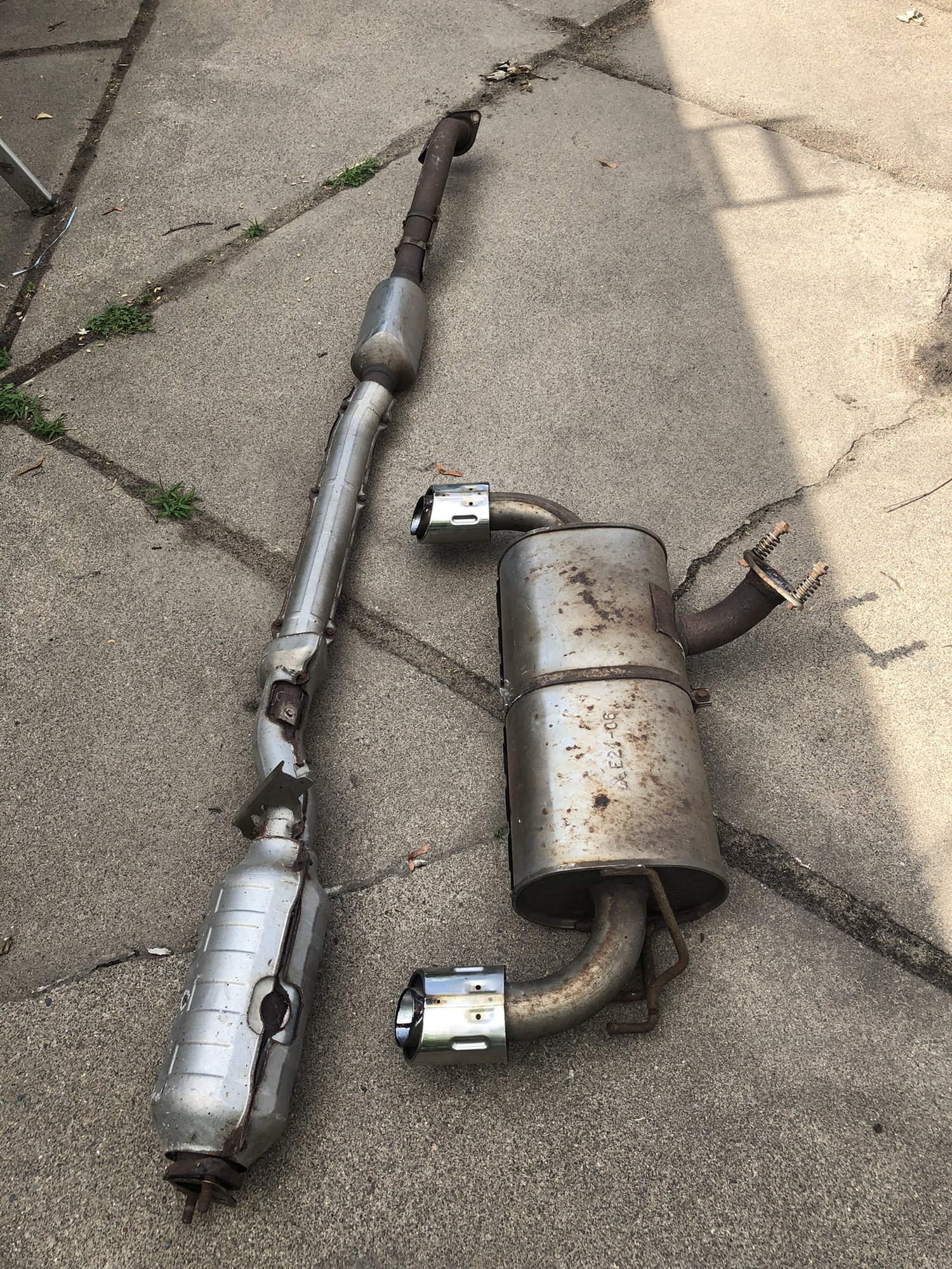 2004 Mitsubishi Lancer Evolution - Evo X OEM catalytic converter and cat back - Engine - Exhaust - $800 - Minneapolis, MN 55401, United States