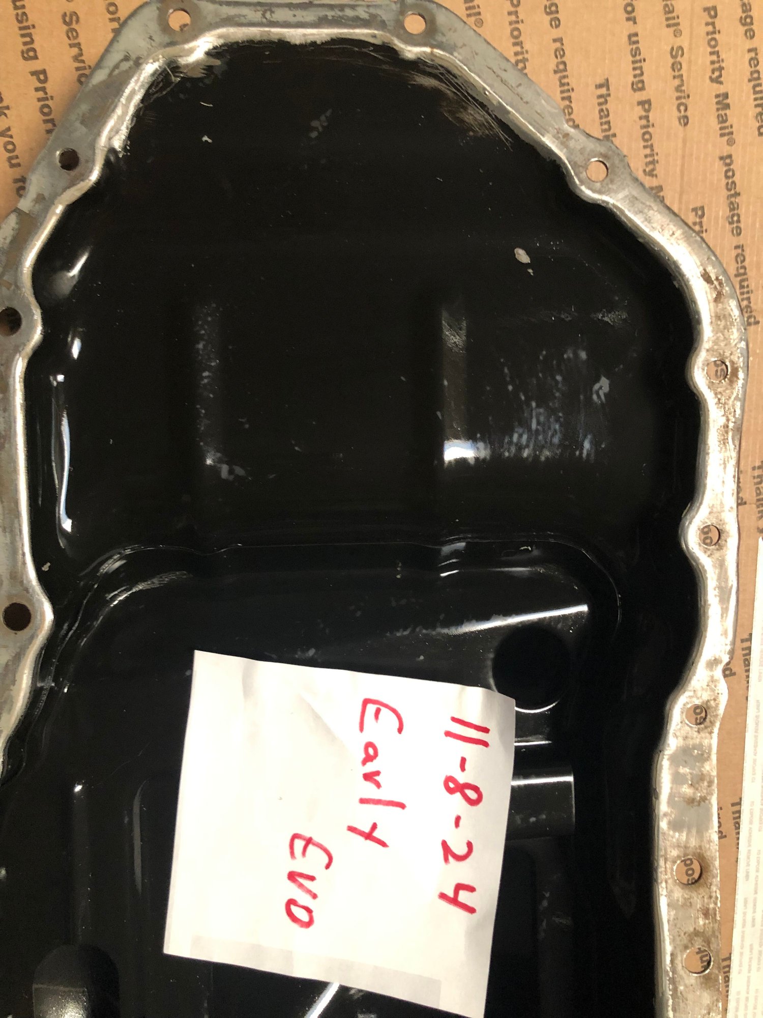 Engine - Internals - Evo X oil pan - Used - 2009 to 2015 Mitsubishi Lancer Evolution - Henderson, NV 89052, United States