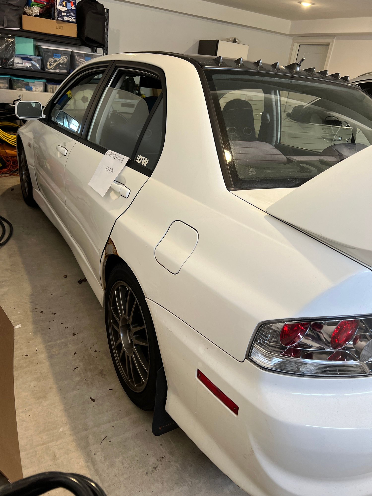 2005 Mitsubishi Lancer Evolution - 2005 Evo 8 MR - needs lot of work - Used - VIN JA3AH86D55U011435 - 190,000 Miles - 4 cyl - AWD - Manual - Sedan - White - River Edge, NJ 07661, United States