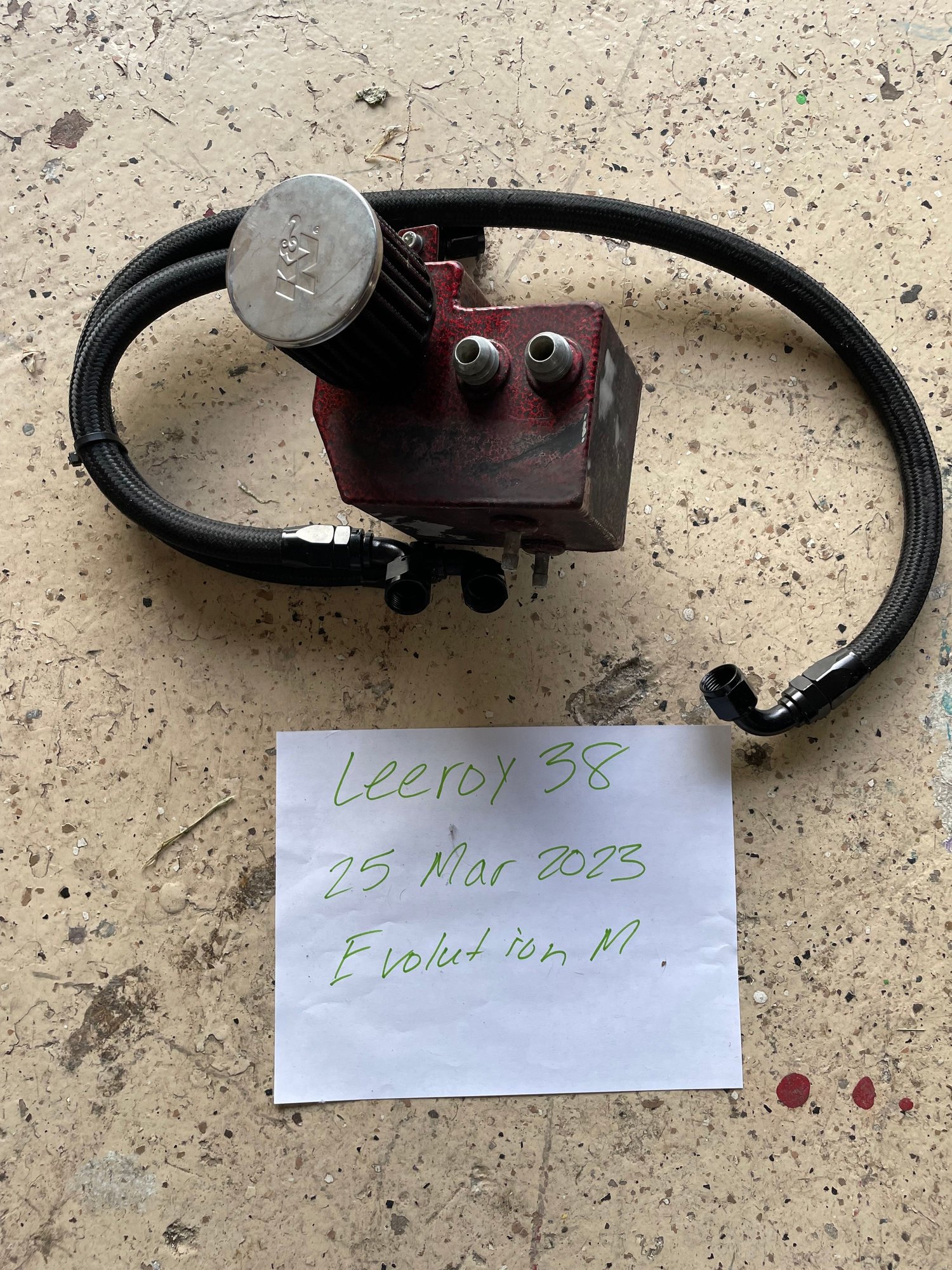 2014 Mitsubishi Lancer Evolution - Driven Fab catch can - Engine - Intake/Fuel - $250 - Spring, TX TEXAS, United States