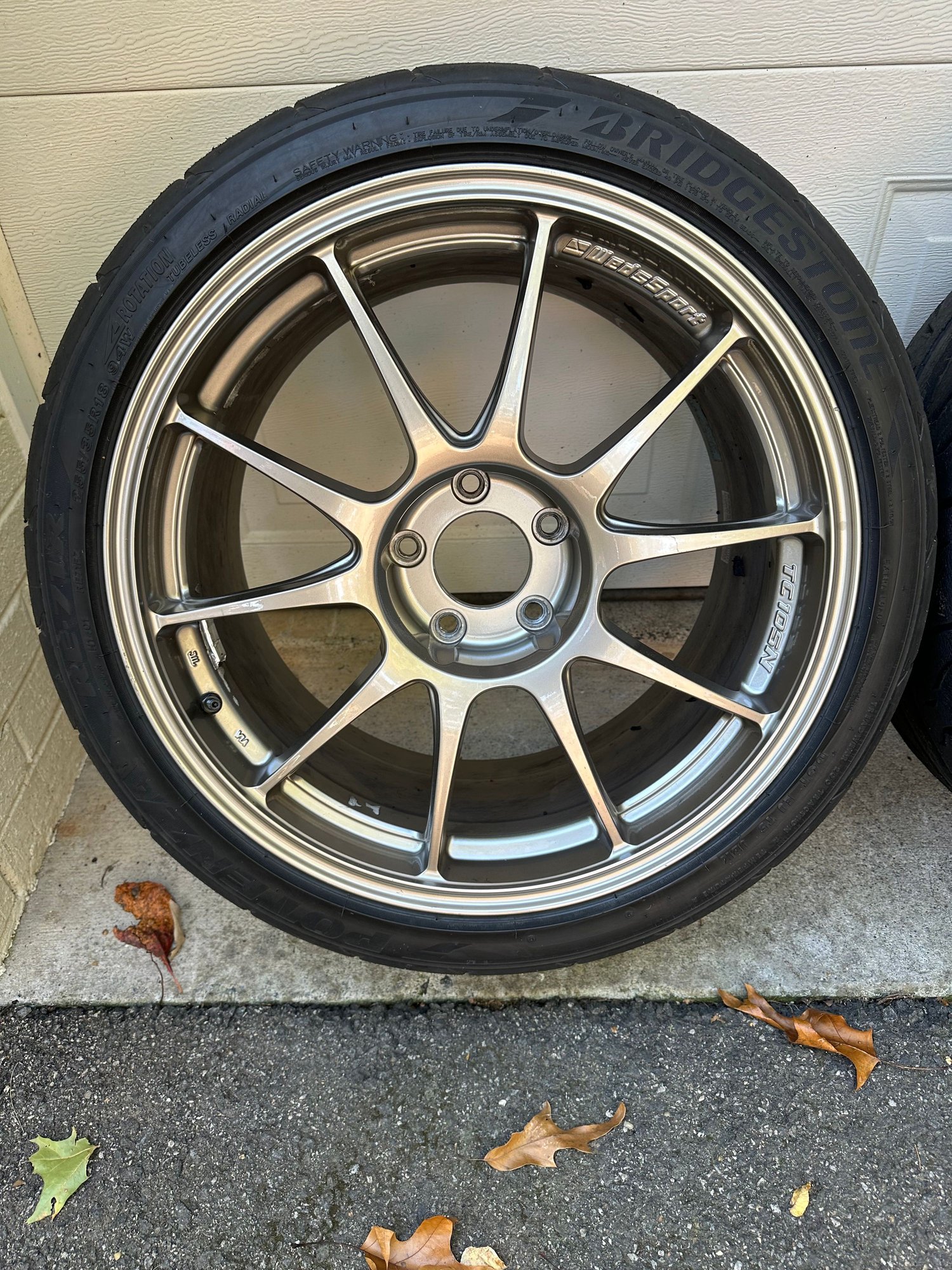 Wheels and Tires/Axles - Weds sport 18x9.5 TC105Ns with BFG RE71Rs - Used - 2003 to 2015 Mitsubishi Lancer Evolution - Great Falls, VA 22066, United States