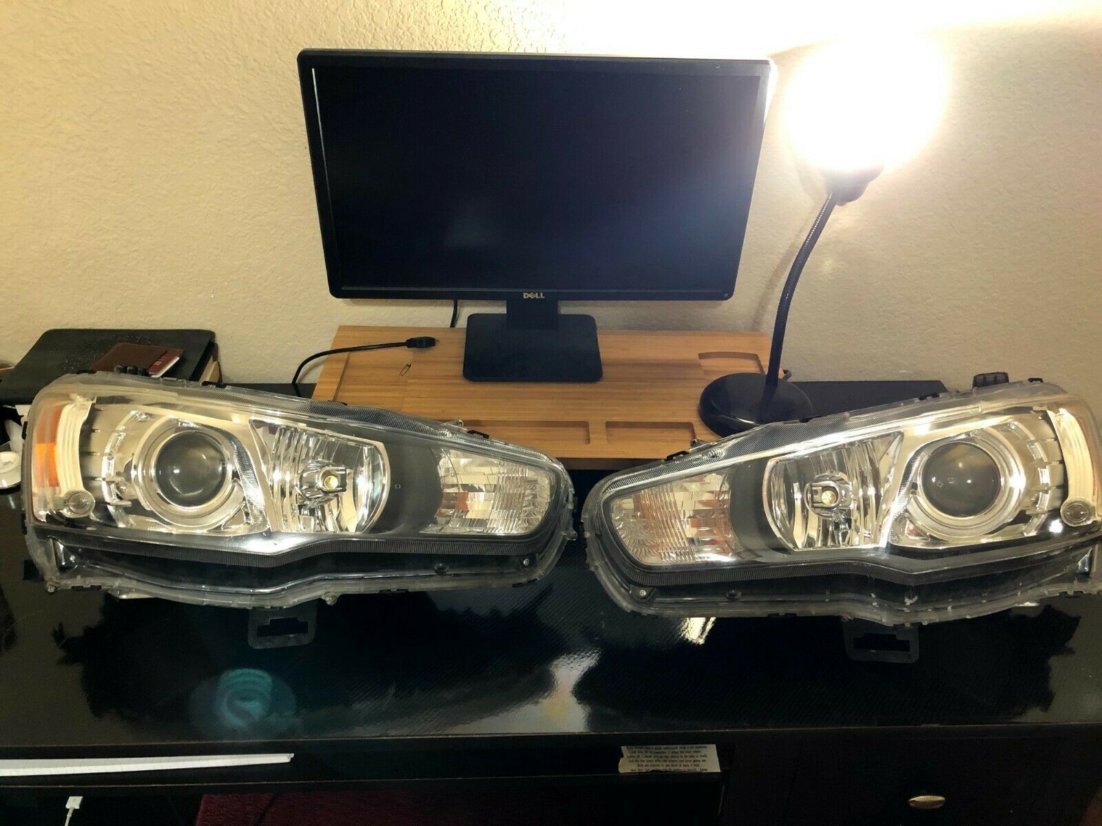 Lights - Mitsubishi Lancer Headlights OEM 2008-2017 - Used - 2008 to 2015 Mitsubishi Lancer Evolution - Missouri City, TX 77459, United States