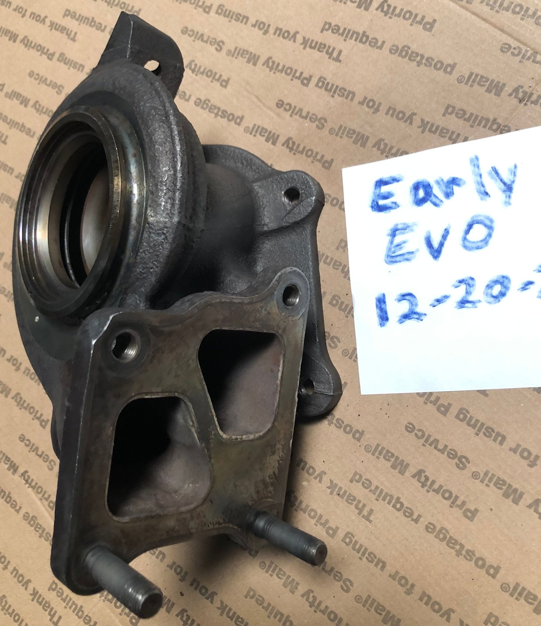 Engine - Power Adders - Evo X OEM stock turbo turbine housing - Used - 2008 to 2015 Mitsubishi Lancer Evolution - Henderson, NV 89052, United States