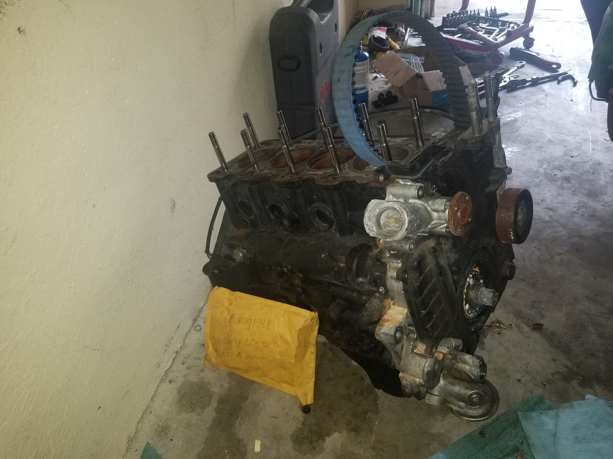Engine - Complete - FREE blown shortblock with oil pan. - Used - 2003 to 2006 Mitsubishi Lancer Evolution - Sunrise, FL 33325, United States