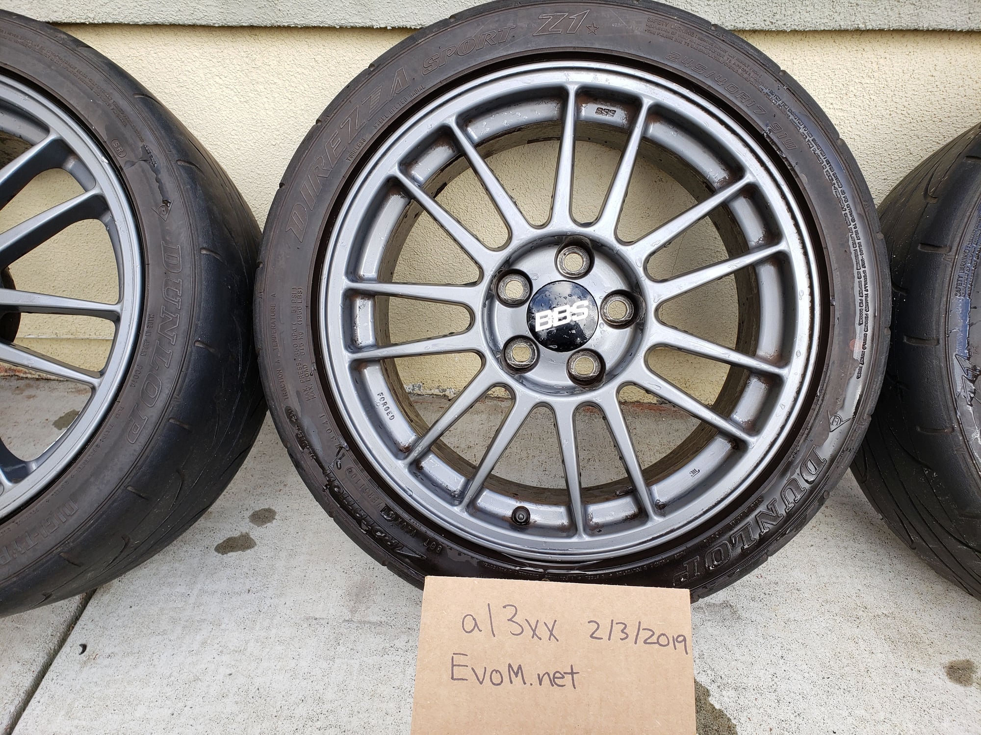 Wheels and Tires/Axles - [FS] OEM BBS MR Wheels & Tires (4) - Used - 2003 to 2006 Mitsubishi Lancer Evolution - Alameda, CA 94501, United States