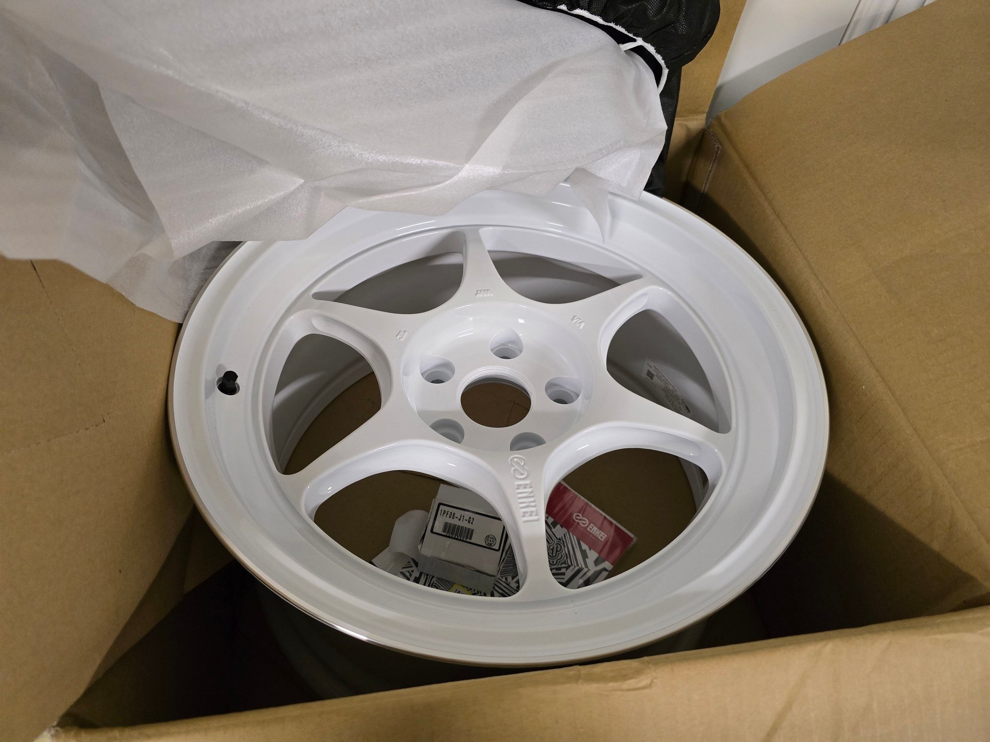 Wheels and Tires/Axles - New Enkei Japan PF06 17x9 +22 machined white - New - All Years  All Models - Burlingame, CA 94010, United States