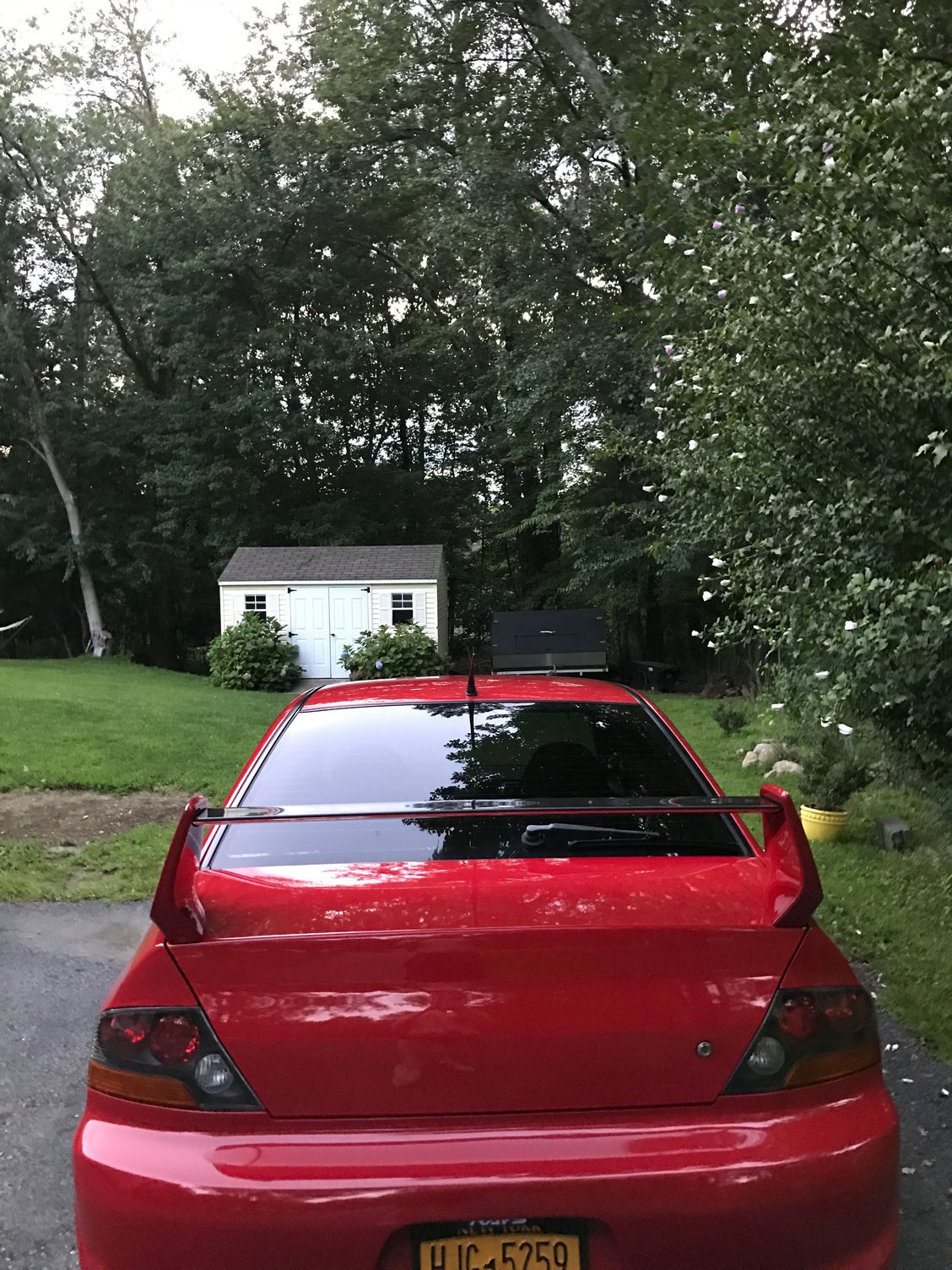 Exterior Body Parts - Evo IX Rally Red Trunk And Wing - Used - 2003 to 2006 Mitsubishi Lancer Evolution - Carmel, NY 10512, United States