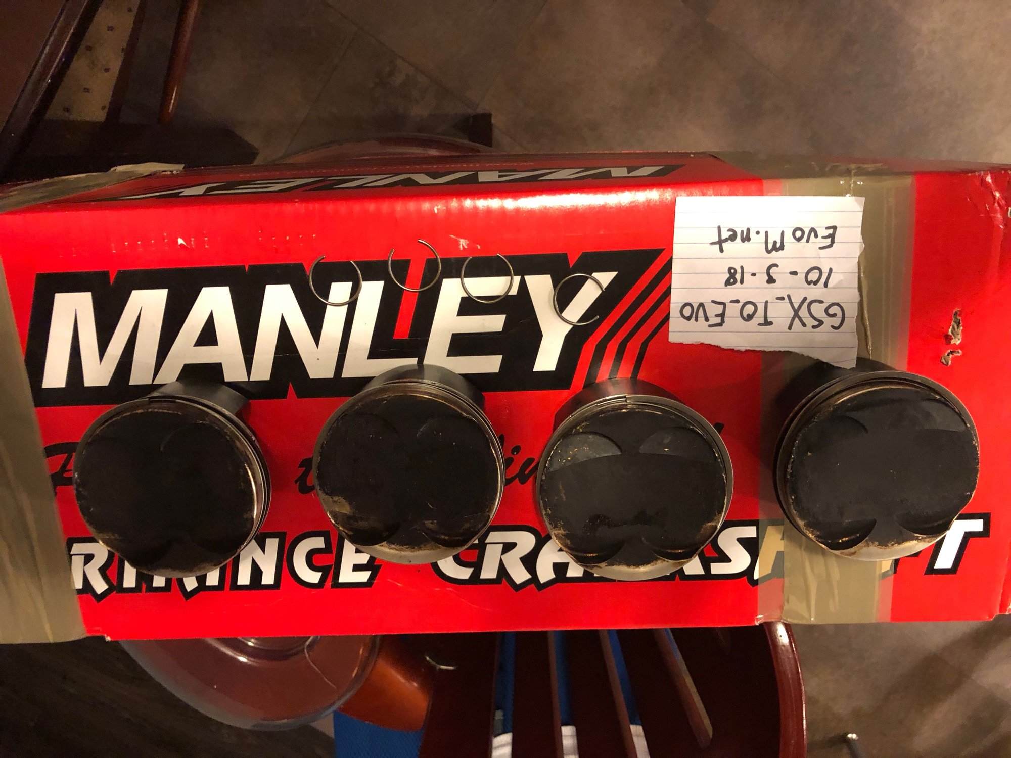 Engine - Internals - BR Spec .20 Over JE Pistons - Used - 2003 to 2006 Mitsubishi Lancer Evolution - Knoxville, TN 37920, United States