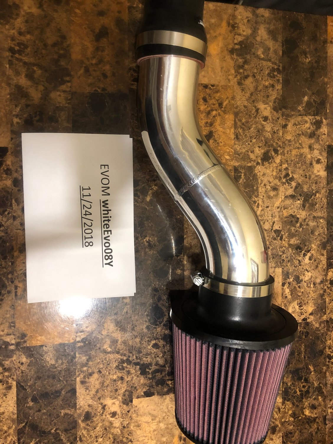 Engine - Intake/Fuel - STM Intake Kit - 3" Aluminum SD (No MAF) with K&N Filter - Evo 8/9 - New - Windsor, ON N8S3M4, Canada
