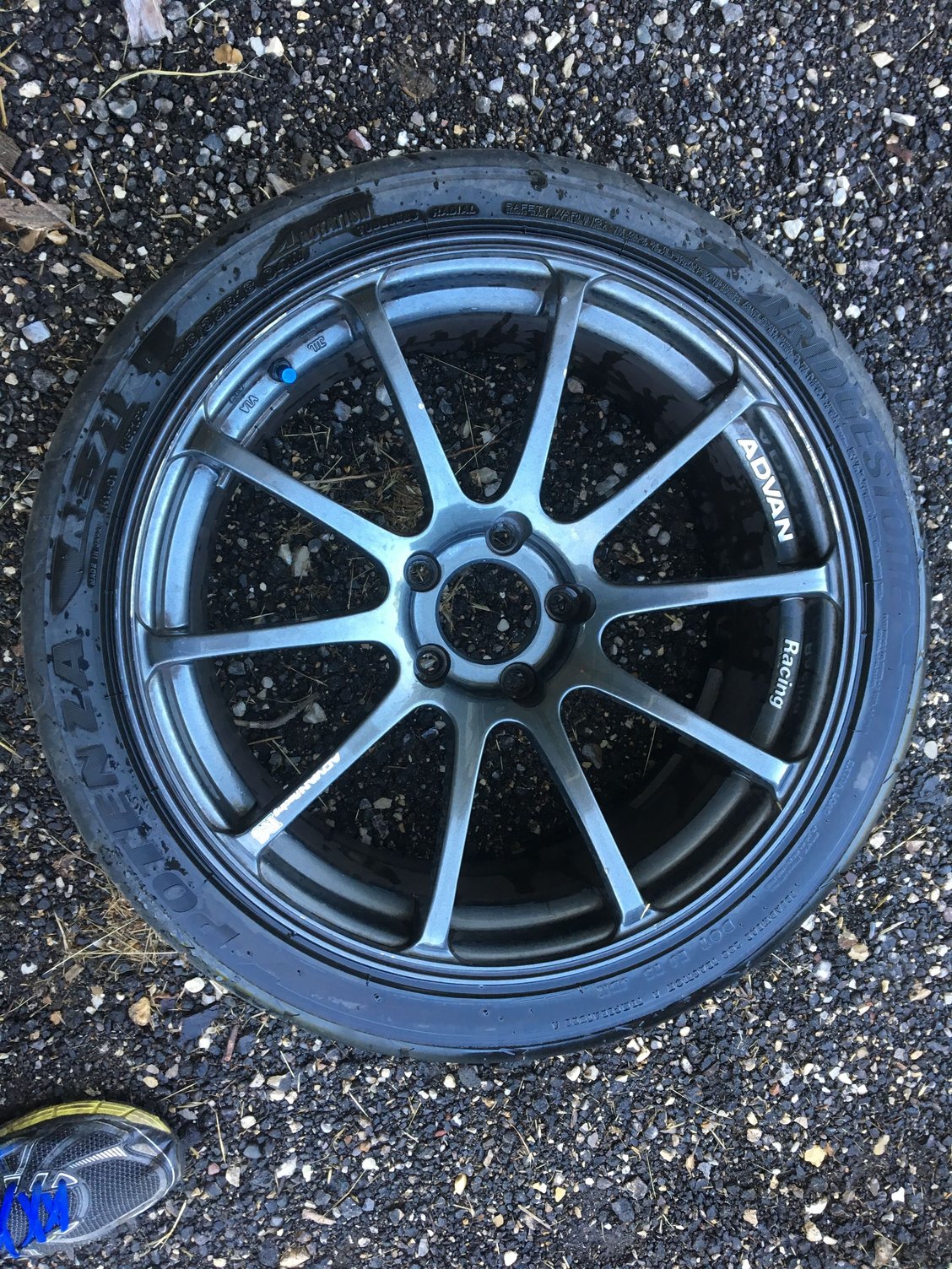 Wheels and Tires/Axles - 18x9 (4) ADVAN RS wheels with 255/35 Bridgestone RE71R tires - Used - 2008 to 2015 Mitsubishi Lancer Evolution - Milwaukee, WI 53150, United States
