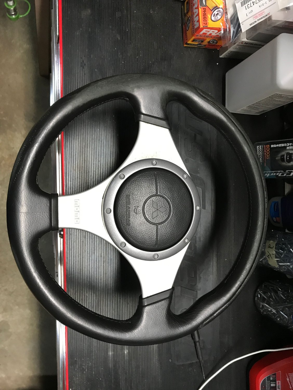 JDM Evo 7 steering wheel EvolutionM Mitsubishi Lancer and Lancer