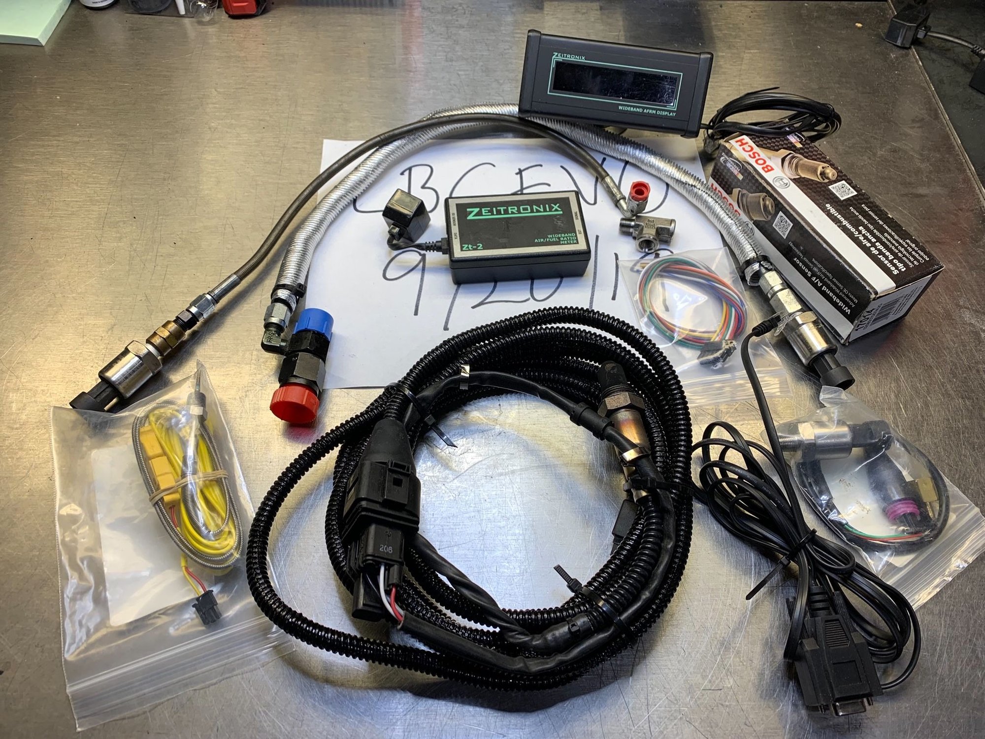 Engine - Electrical - Zeitronix ZT-2 Boost/O2 Gauge kits with many sensors and other accessories - Used - 2008 to 2015 Mitsubishi Lancer Evolution - Sherman Oaks, CA 91423, United States