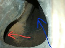 This is lower right from picture above. Flows come from cylinders 1 & 4.