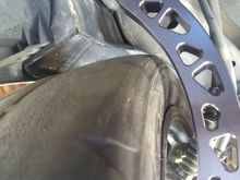 Clearance with a 315 tire. Plenty o' room. 