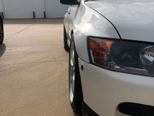 18x10.5”  295/30+38 at -3.5 underneath stock fender!