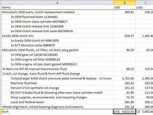 ^ 5MT Evo X clutch replacement cost break down