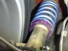 Front inner 295/30 Hoosier R7 tire to current 7” spring on 18x10.5 +38 rim with 25mm spacer.  