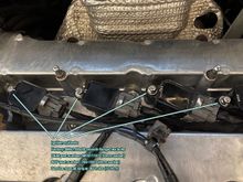 ARP 760-1001 installed as ignition coil bolts on Evo X.