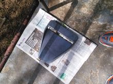 Middle Hood scoop also plastic dipped, same deal 4 coats