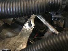 No debris that would cause the bushing to sit higher than it's supposed to.
