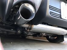 Ralliart Axle Back Exhaust and heat shields