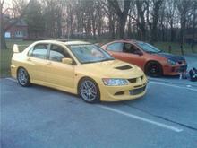 with the Evo IX wheels