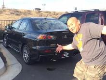 First trip the day after getting the Evo by driving my nephew to the Spartan race (I obviously didn't compete in the race!).