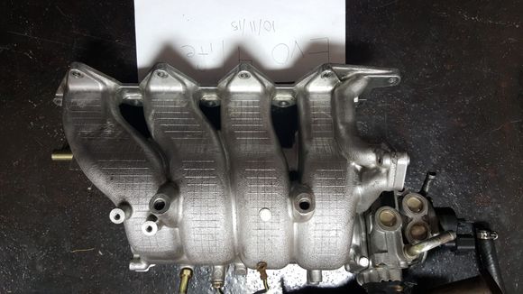 Stock  manifold and trottle body 175