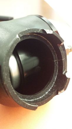 Hairline crack in valve body