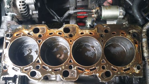 Only looks this bad because oil came off the head and got over and in everything