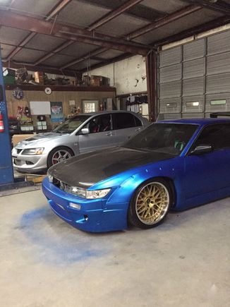 My old evo 8 and s13