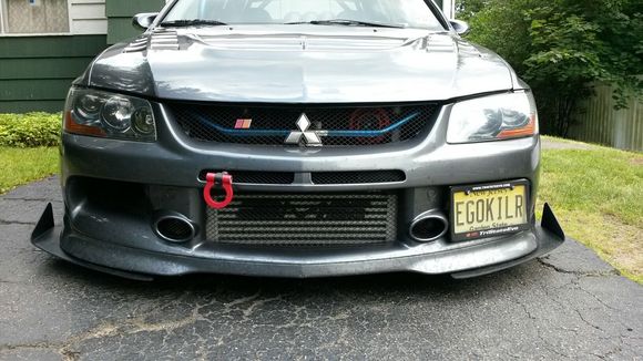 I like what you did! Smart idea! Here's another  idea that I did. $11.00 ebay mount that requires no drilling on the face of the bumper, only 2 small holes on the upper inside of the air duct that does nothing.