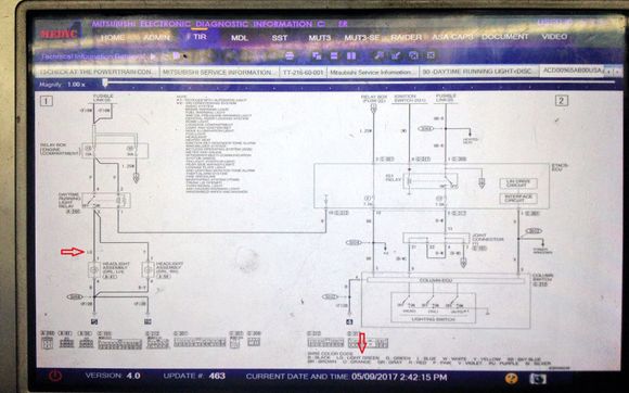Evo X DRL wiring diagram